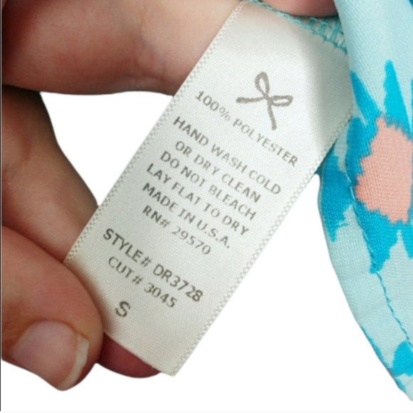 Everly Aqua Blue Tribal Western Geometric Shift Mini Dress Women's Size Small S - Picture 4 of 5